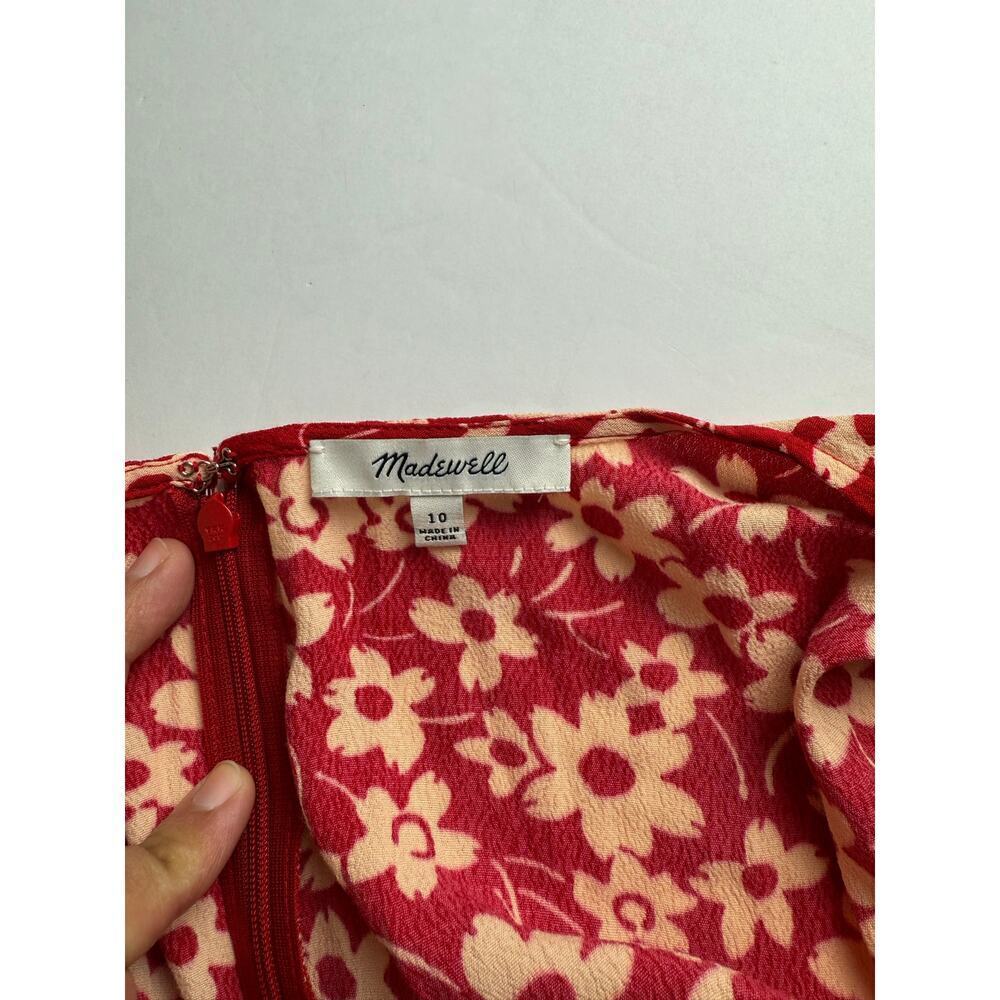 Madewell Wrap-Front Romper in Mini Daisy - Size 10 - Picture 8 of 11